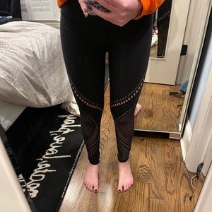 Size 2 black cut out lululemon leggings